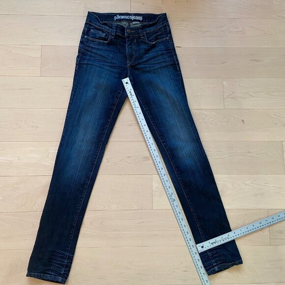 Parasuco jeans 205-RJO Womens high rise slim Dark Wash Size 27 WLB 014-E - Picture 8 of 10